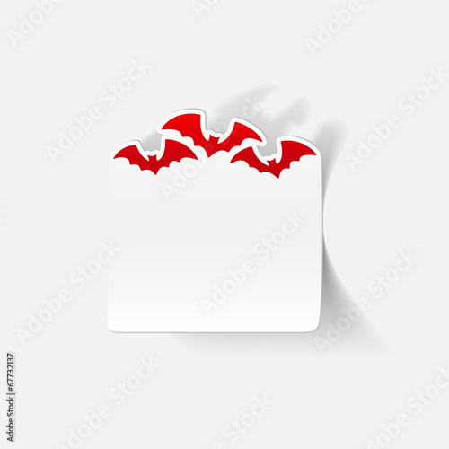 realistic design element: bat