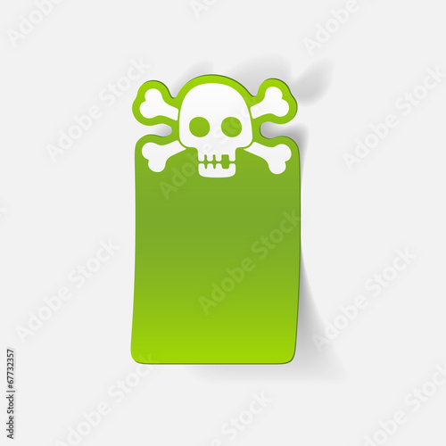 realistic design element: skull