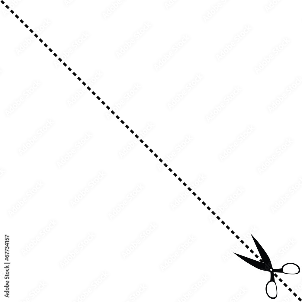 Black scissors Layouts. Raster Black scissors Layouts. Raster