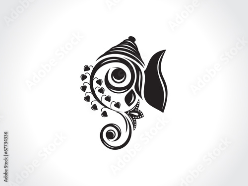 abstract artistic ganesha background