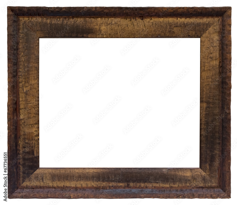 Ausgefallener Bilderrahmen aus dunklem Holz im Querformat Stock-Foto |  Adobe Stock