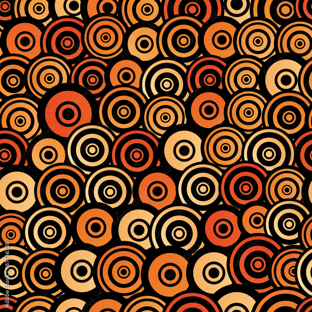 Retro style seamless circle pattern Retro style seamless circle pattern
