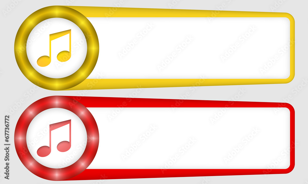yellow and red frames for any text with music symbol yellow and red frames for any text with music symbol