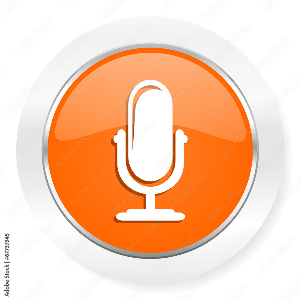 microphone orange computer icon microphone orange computer icon