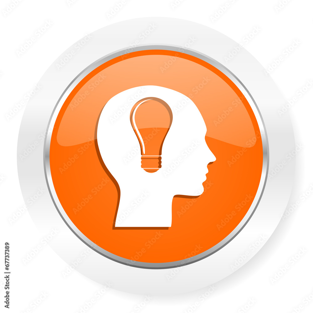 head orange computer icon head orange computer icon