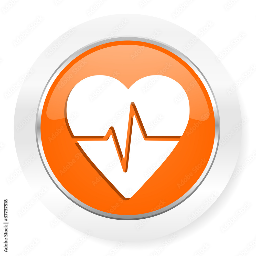 pulse orange computer icon pulse orange computer icon