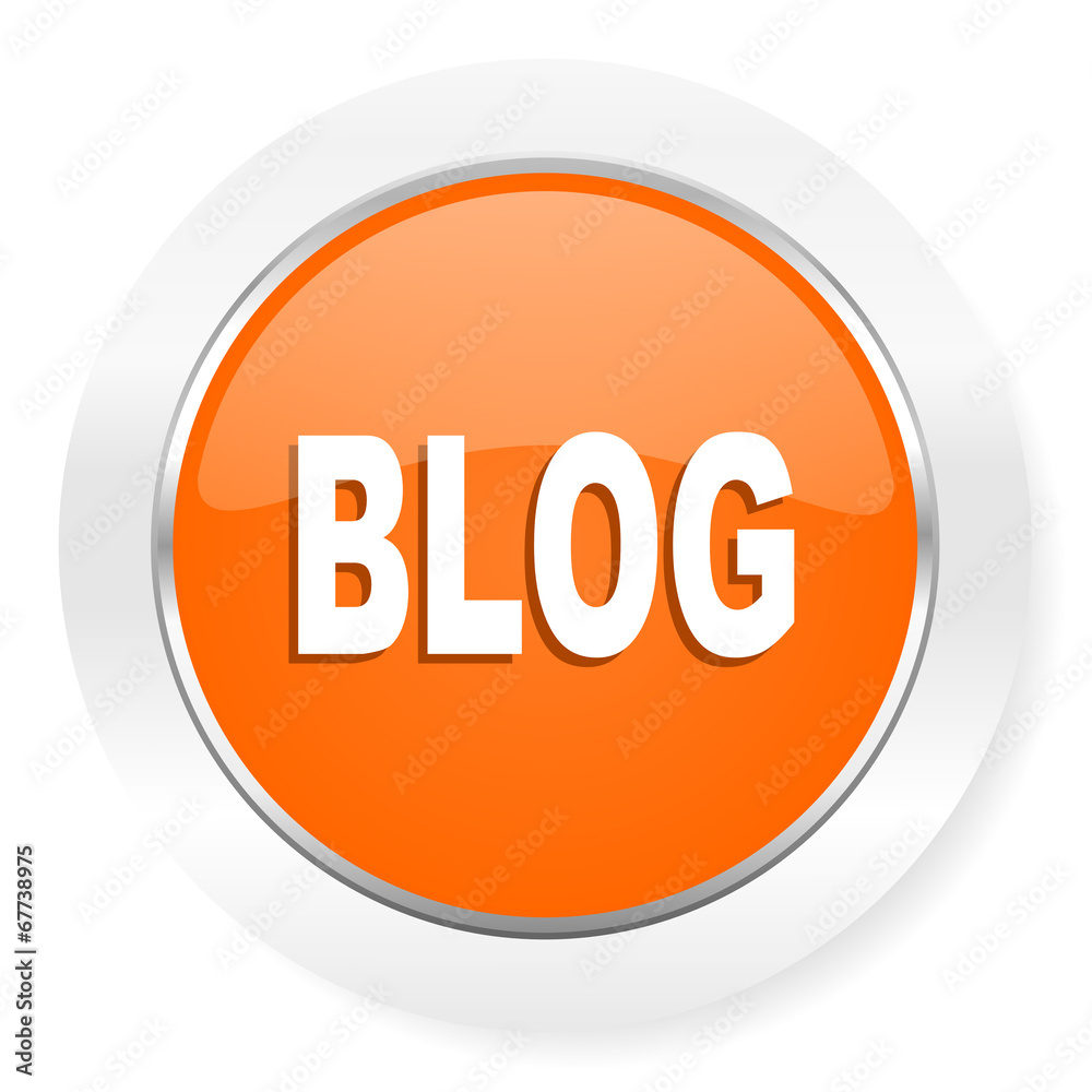 blog orange computer icon