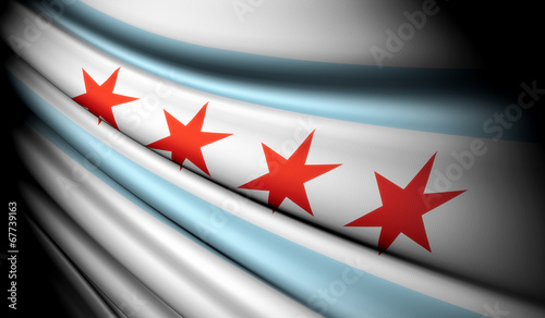 Flag of Chicago (USA) photo