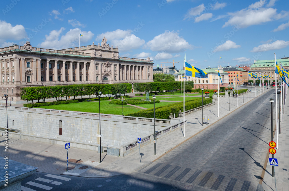 Naklejka premium Stockholm view - royal palace