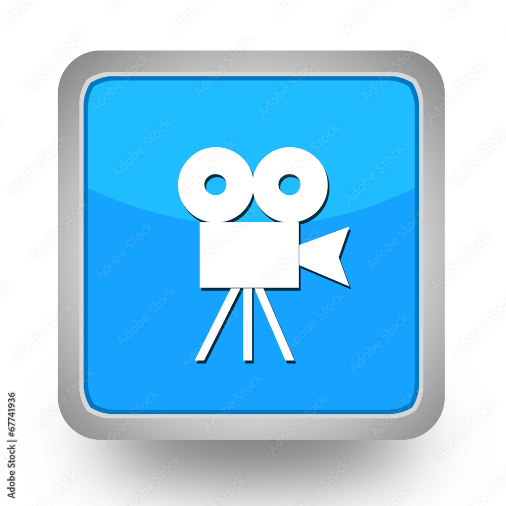 BOUTONS CARRES COLLECTION BLEUE