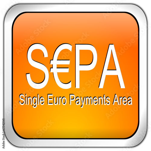 SEPA - Single Euro Payments Area - Button