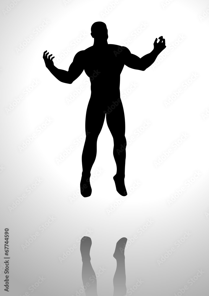 outstretched arms silhouette