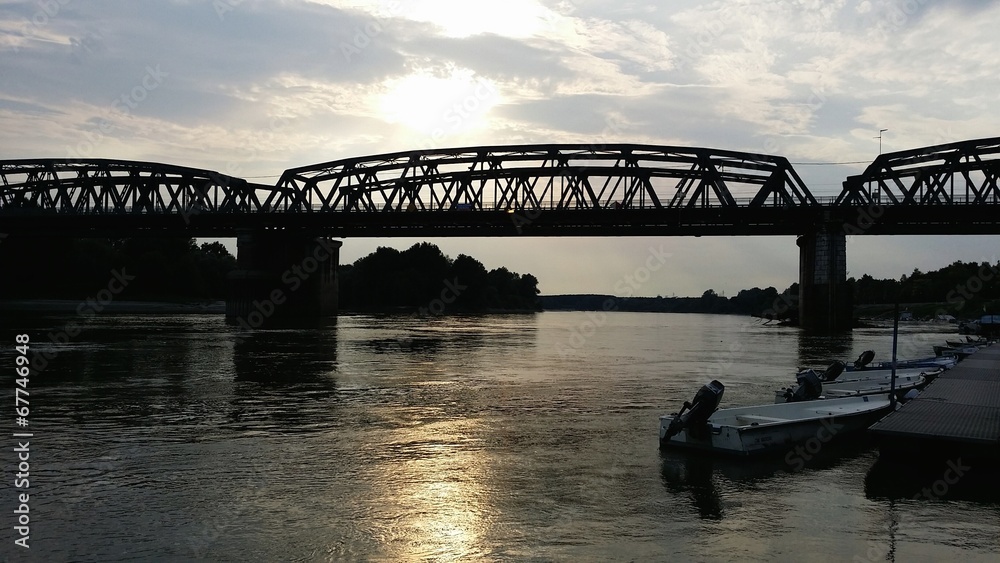 Naklejka premium Cremona - ponte sul po