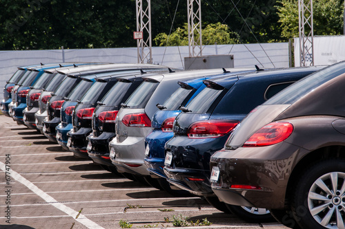 Obraz na płótnie Autoreihe w salonie