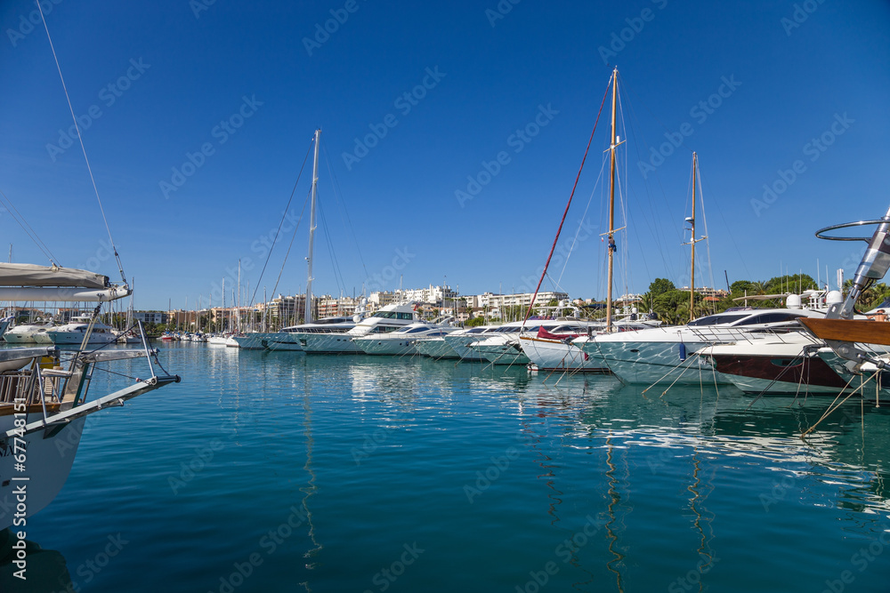 Antibes, France. Yachts in Port Vauban - 3