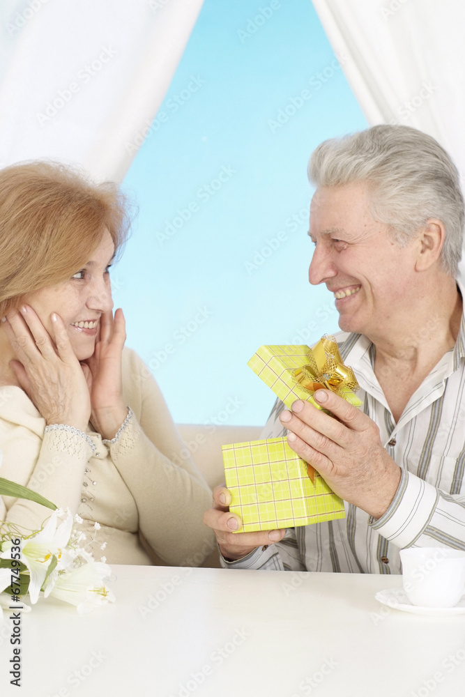 Beautiful older couple Beautiful older couple