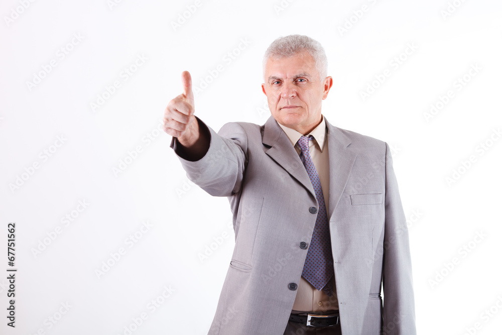 Success senior businessman Success senior businessman