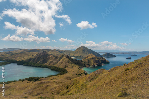 Nice view of Komodo Islands in Indonesia photo