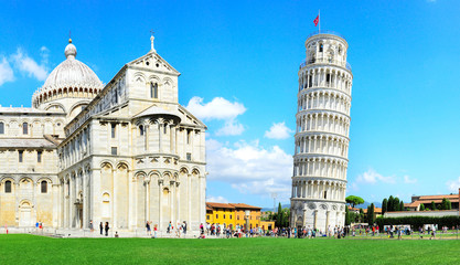 Fotobehang De scheve toren Hellende toren van Pisa  © joyt