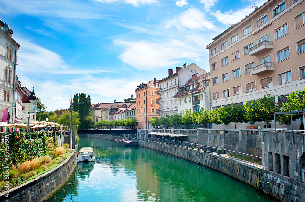Obraz premium Ljubljana canal