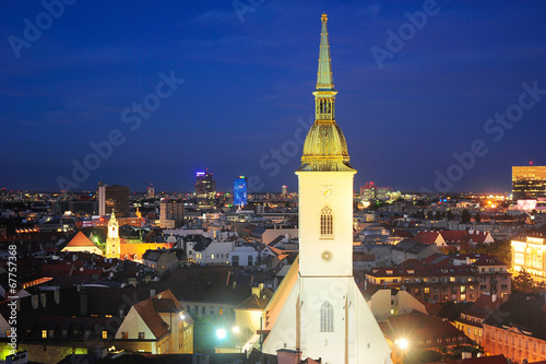 Canvas Print Bratislava skyline