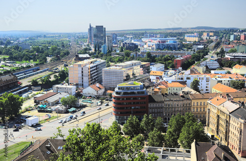 Aerial view on Brno, Czech ...