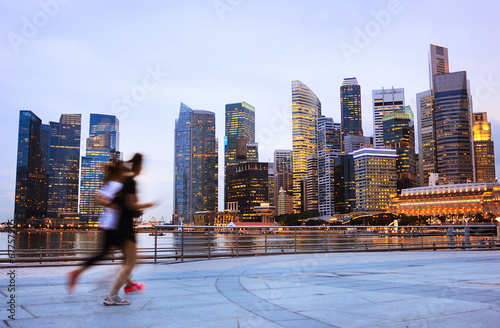 People jogging in Singapore © joyt