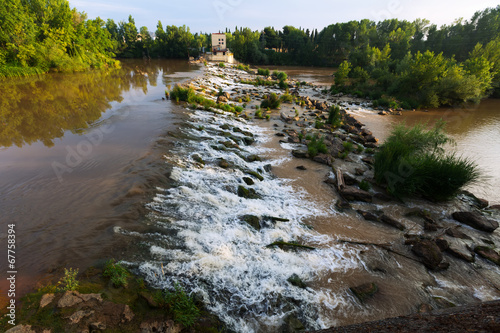  dam across Ebro at Logrono. Spain