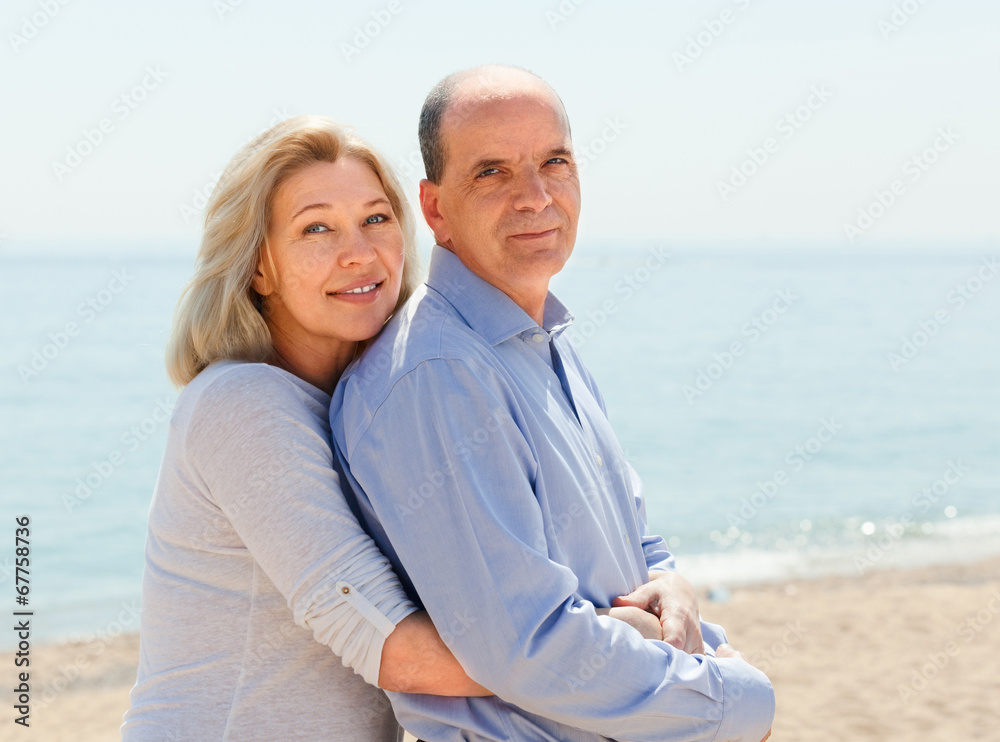Two aged  lovers spending time together