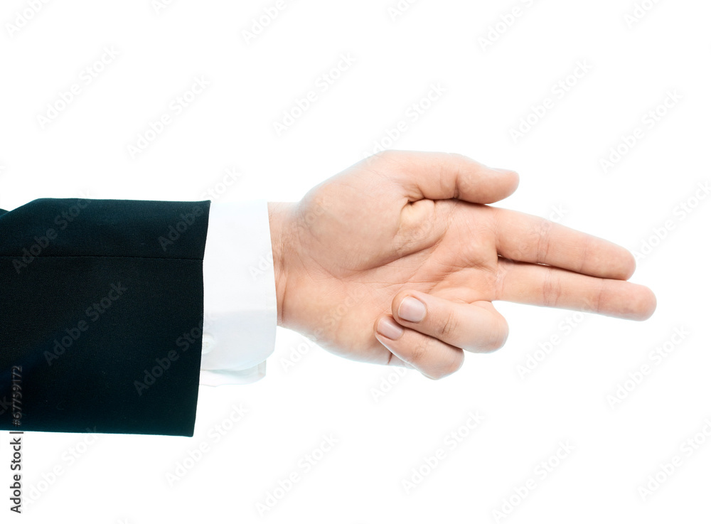 Caucasian male hand composition isolated Caucasian male hand composition isolated