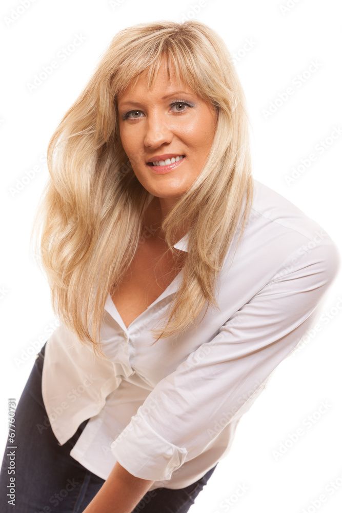 Portrait mature business woman isolated Portrait mature business woman isolated