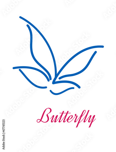 Stylized butterfly icon