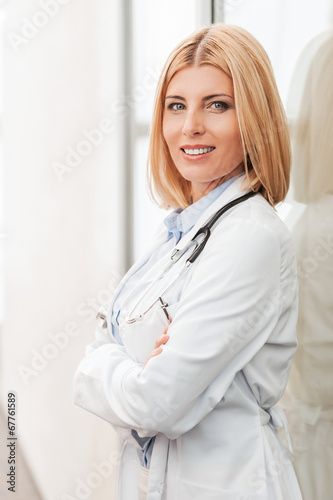 Beautiful female doctor.