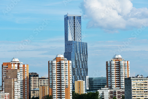 Cityscape of modern Moscow  Russia
