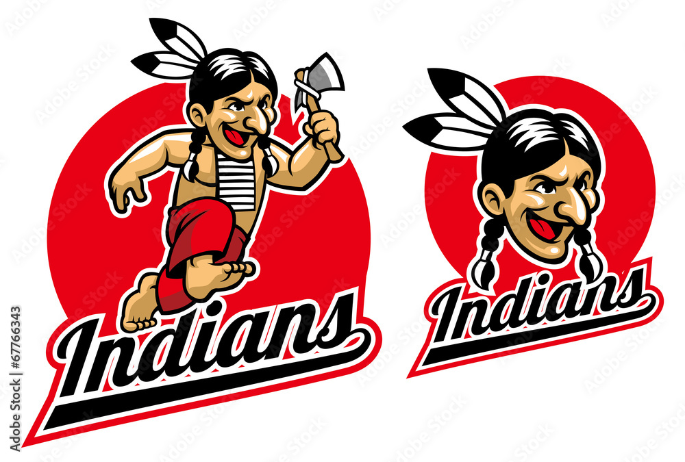 native indian hold an axe