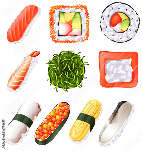 Set of sushi