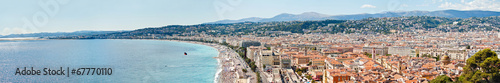 Panoramic view of Nice, France