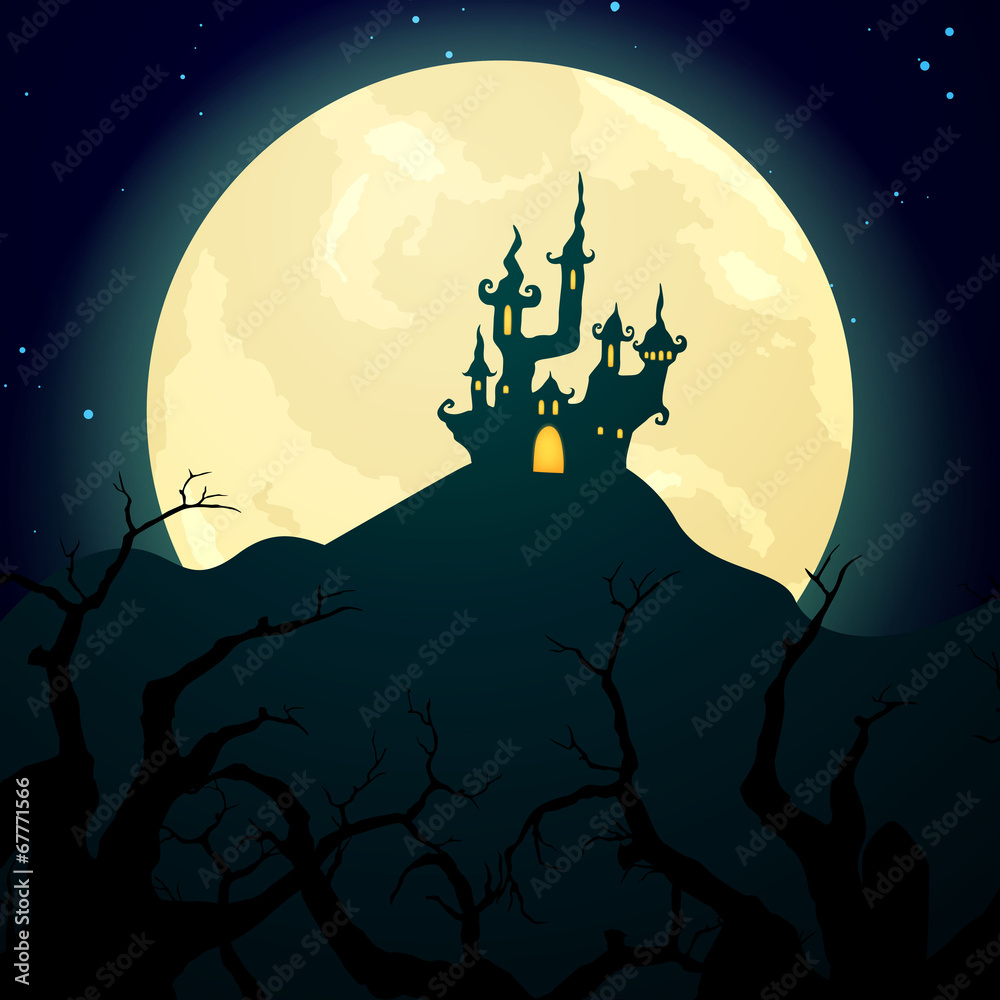 Vector Illustration of a Halloween Background