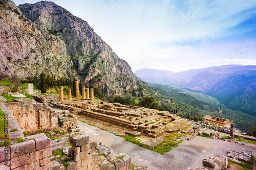 Ancient Apollo temple, Greece