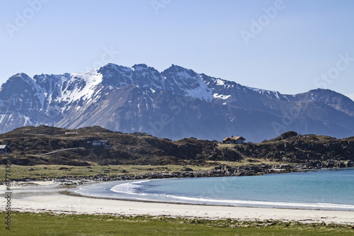 Sandstrand auf Gimsoy