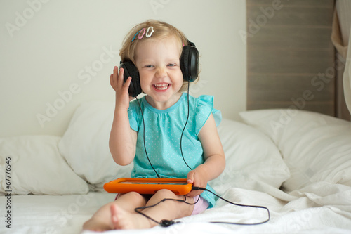 Girl with tablet