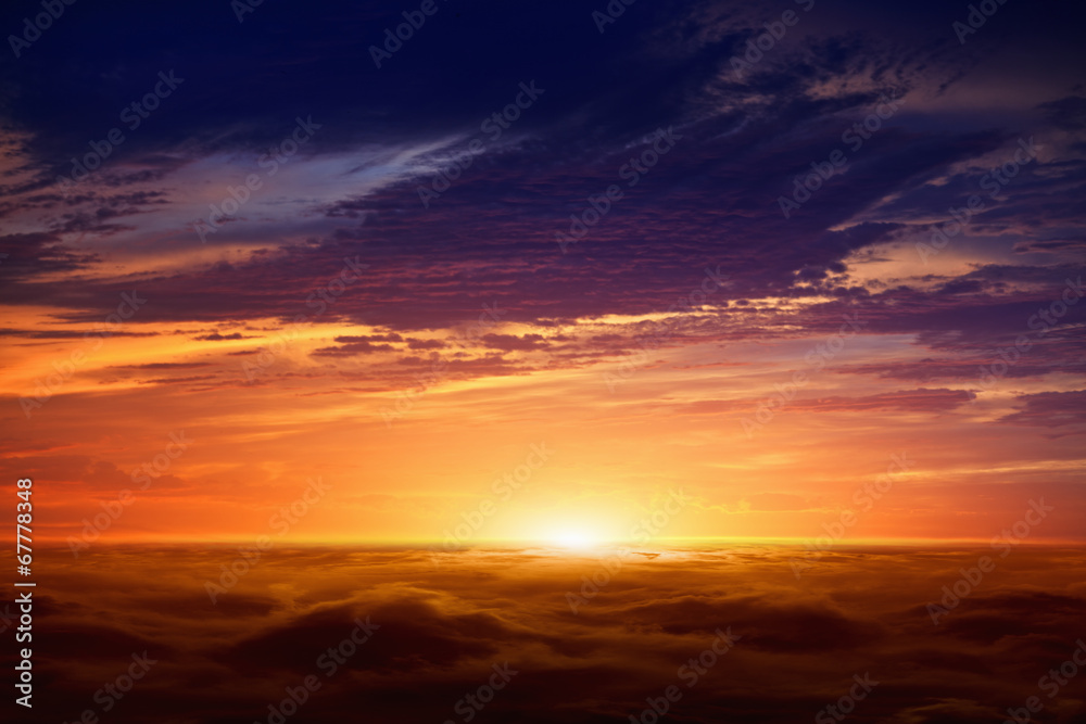 Fototapeta premium Red sunset
