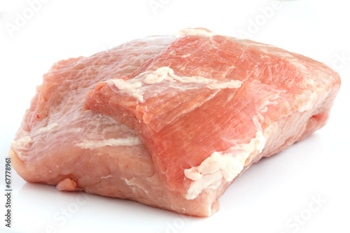 Photo Large piece of raw pork.