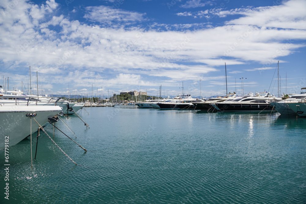 Antibes, France. Yachts in Port Vauban - 3