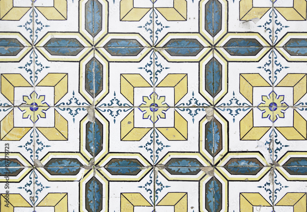Typical old Lisbon tiles Typical old Lisbon tiles