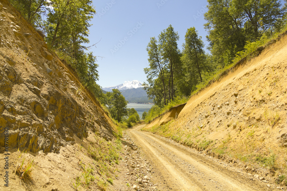 Fototapeta premium Chileneas routes.