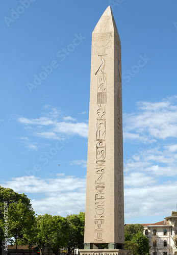 Murais de parede Egyptian obelisk in Istanbul, Turkey