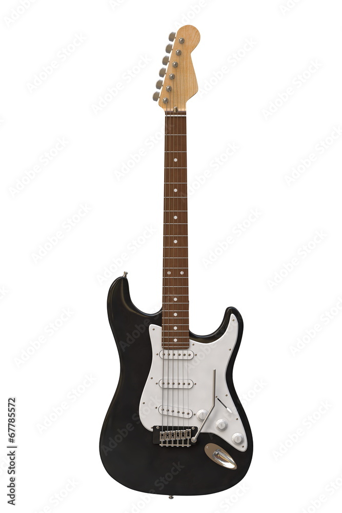 Naklejka premium Electric guitar isolated