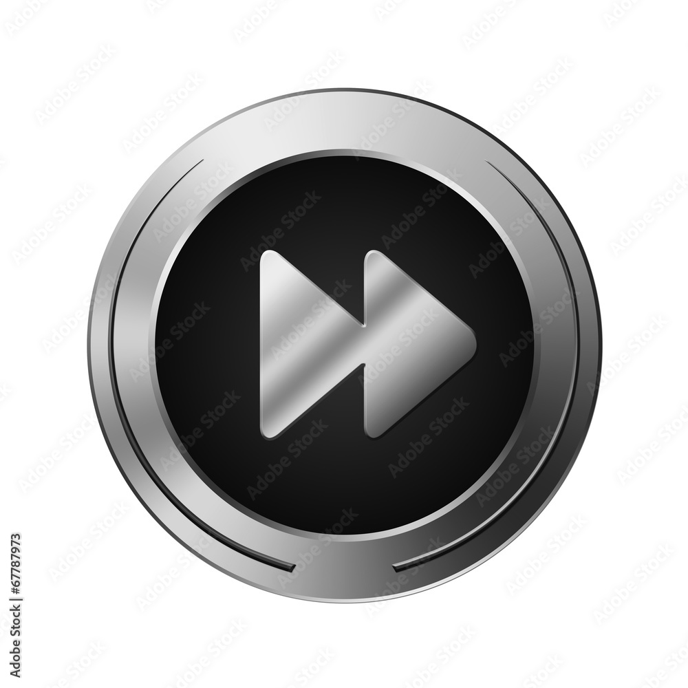 Icone argent avance rapide