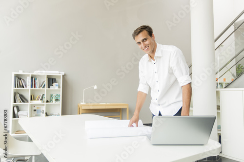 Young man in the office